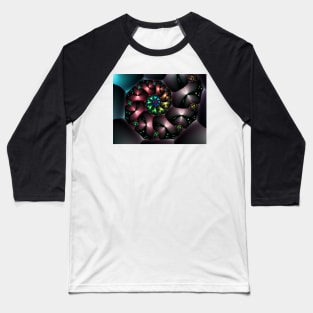 Spiral of Colourful Shapes Baseball T-Shirt